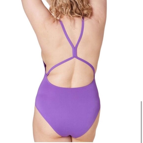 Andie Marina One Piece Swimsuit Violet Purple FLAWS - Picture 9 of 9